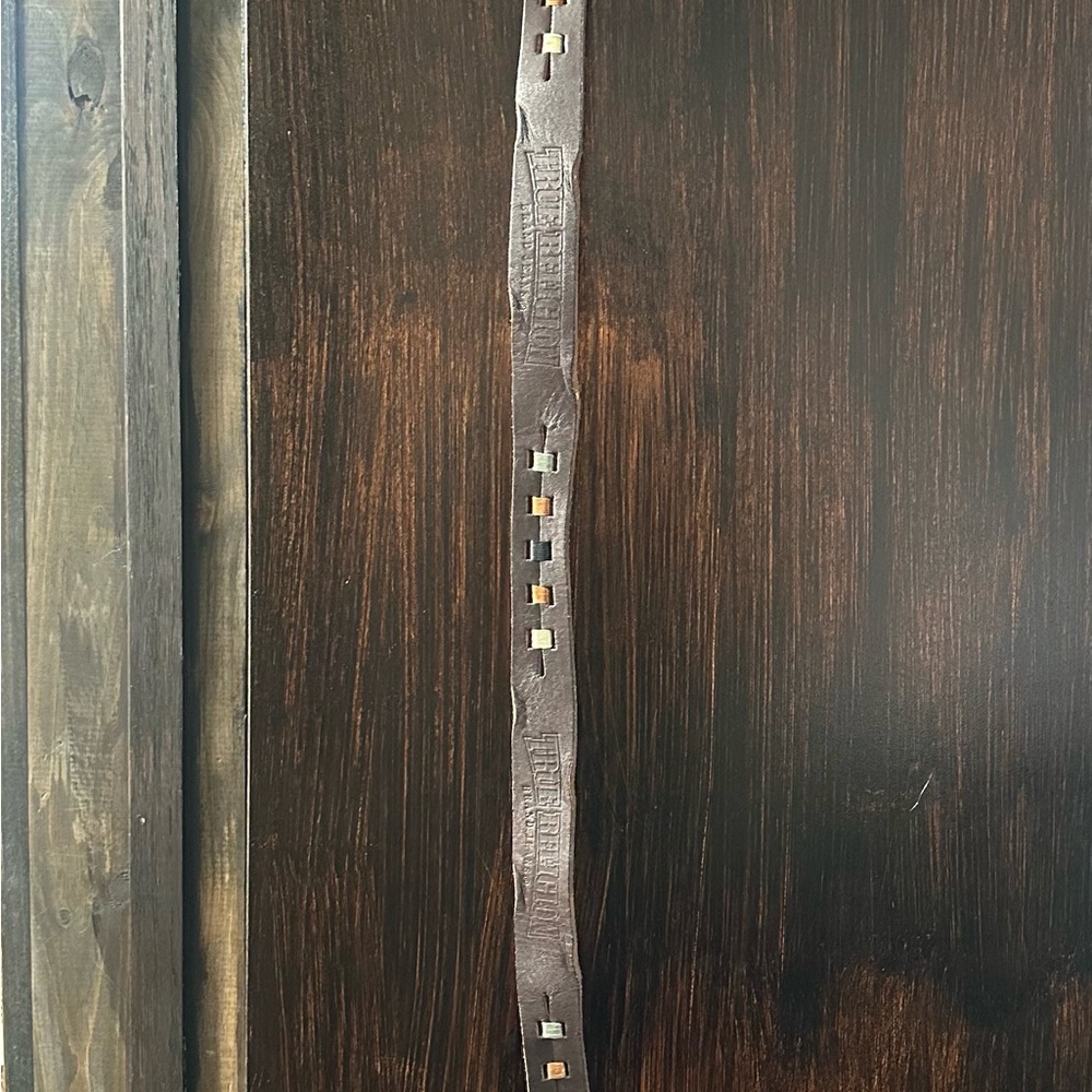 True Religion Brown Leather Belt